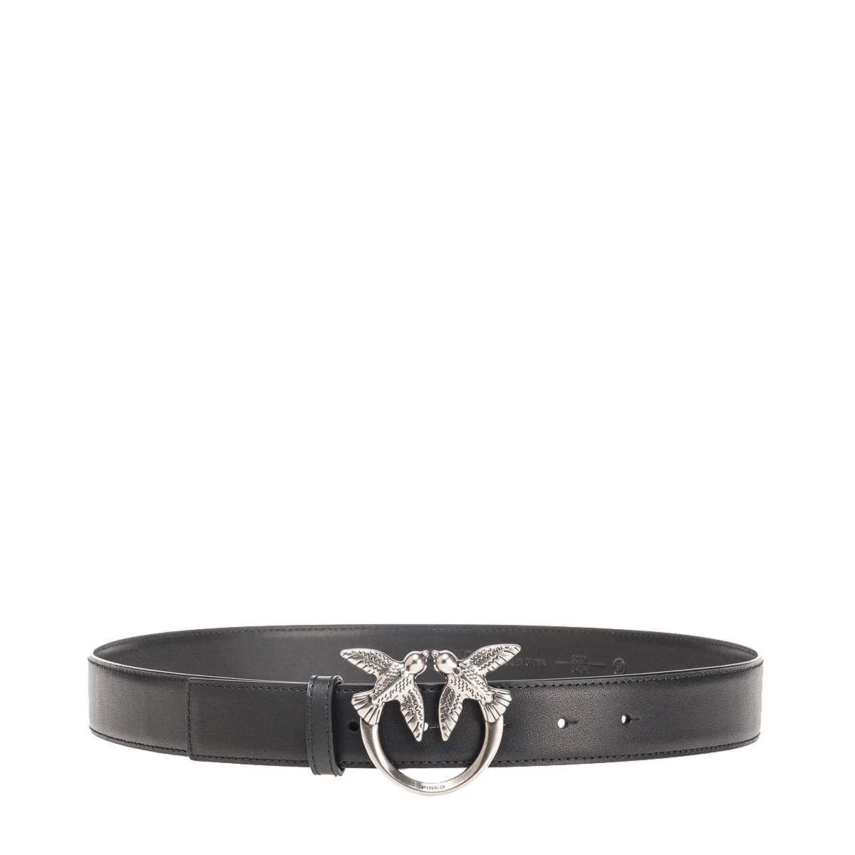 Pinko Cintura Love Birds Nero Old Silver - 1 Pinko Cintura Love Birds Nero Old Silver - 1