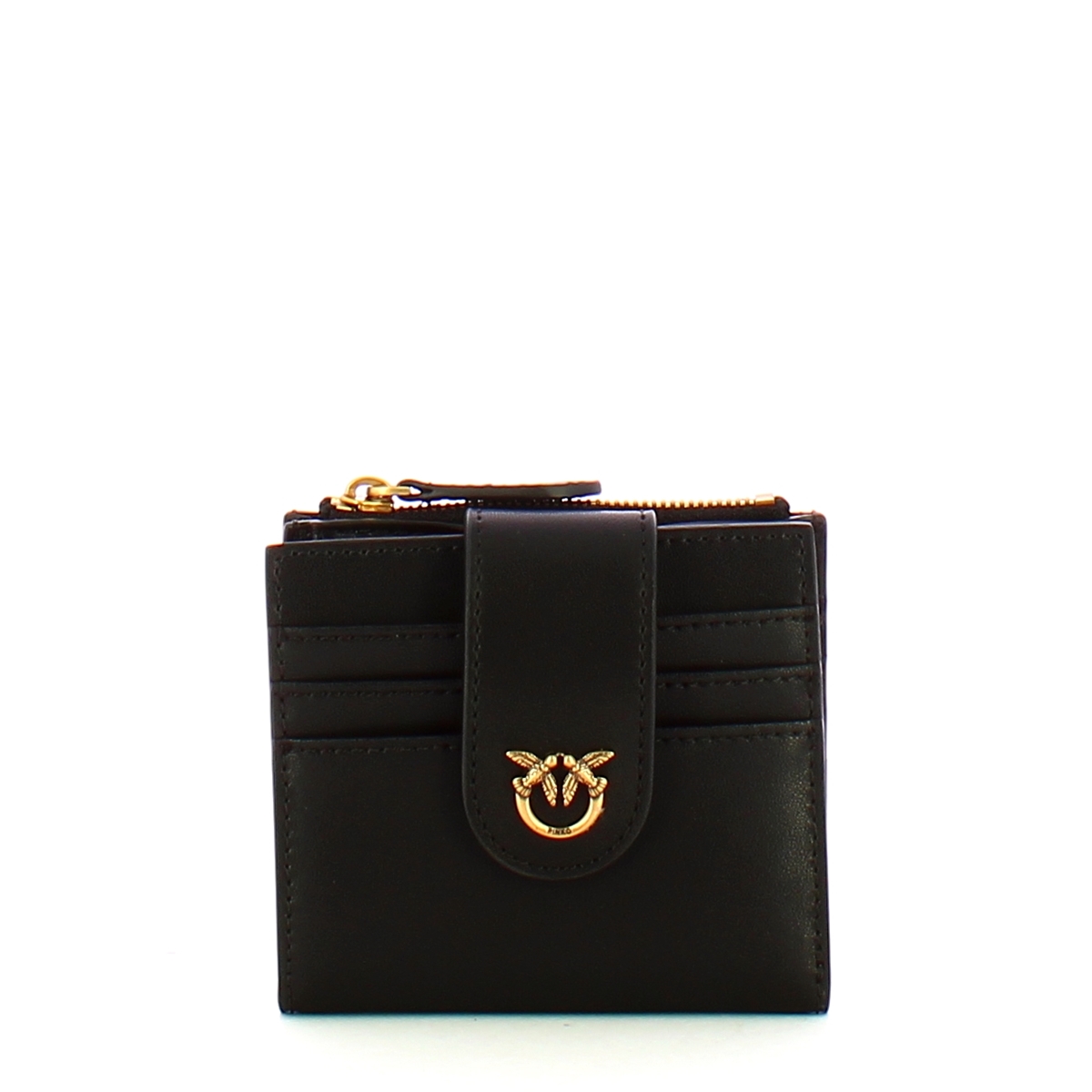 Pinko Portafoglio Piccolo Multi Purpose Nero Antique Gold - 1 Pinko Portafoglio Piccolo Multi Purpose Nero Antique Gold - 1