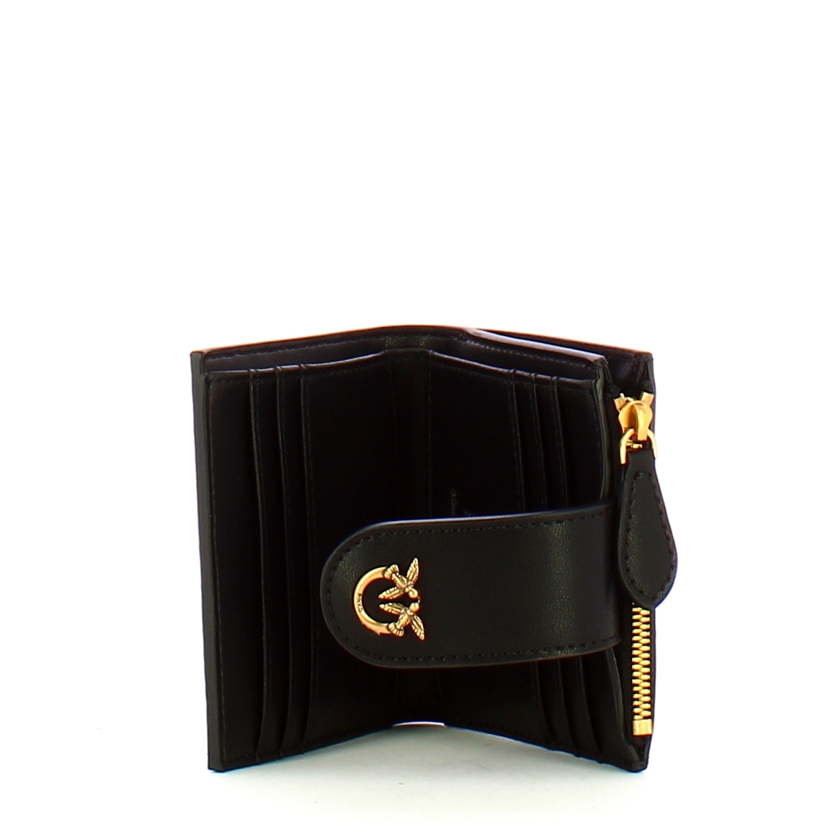 Pinko Portafoglio Piccolo Multi Purpose Nero Antique Gold - 3 Pinko Portafoglio Piccolo Multi Purpose Nero Antique Gold - 3
