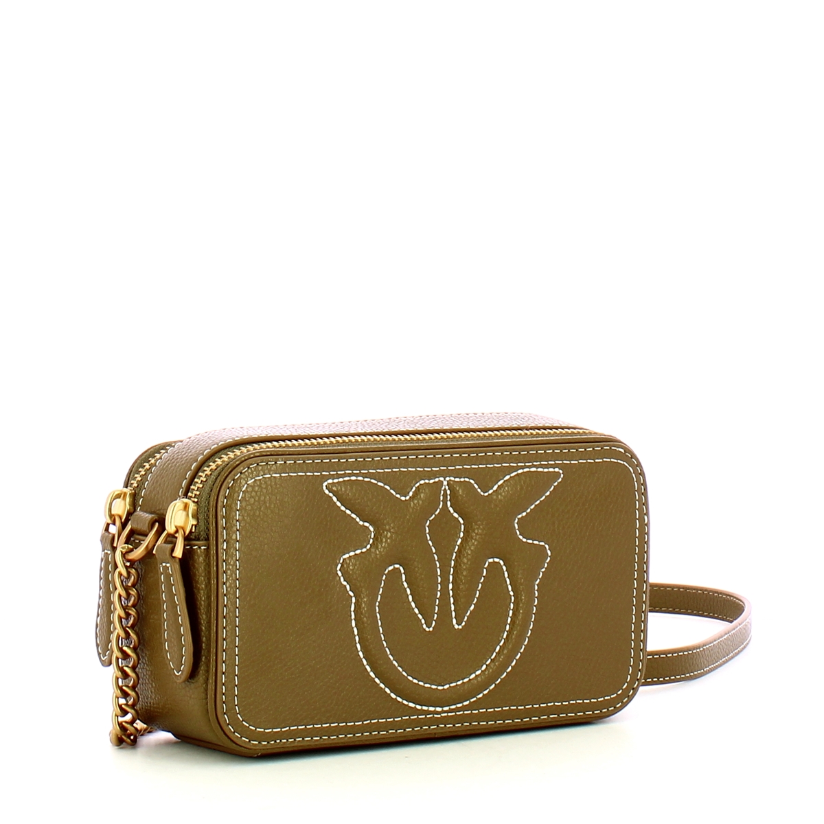 Pinko Camera Case Carrie Mini Piantagione Antique Gold - 2 Pinko Camera Case Carrie Mini Piantagione Antique Gold - 2