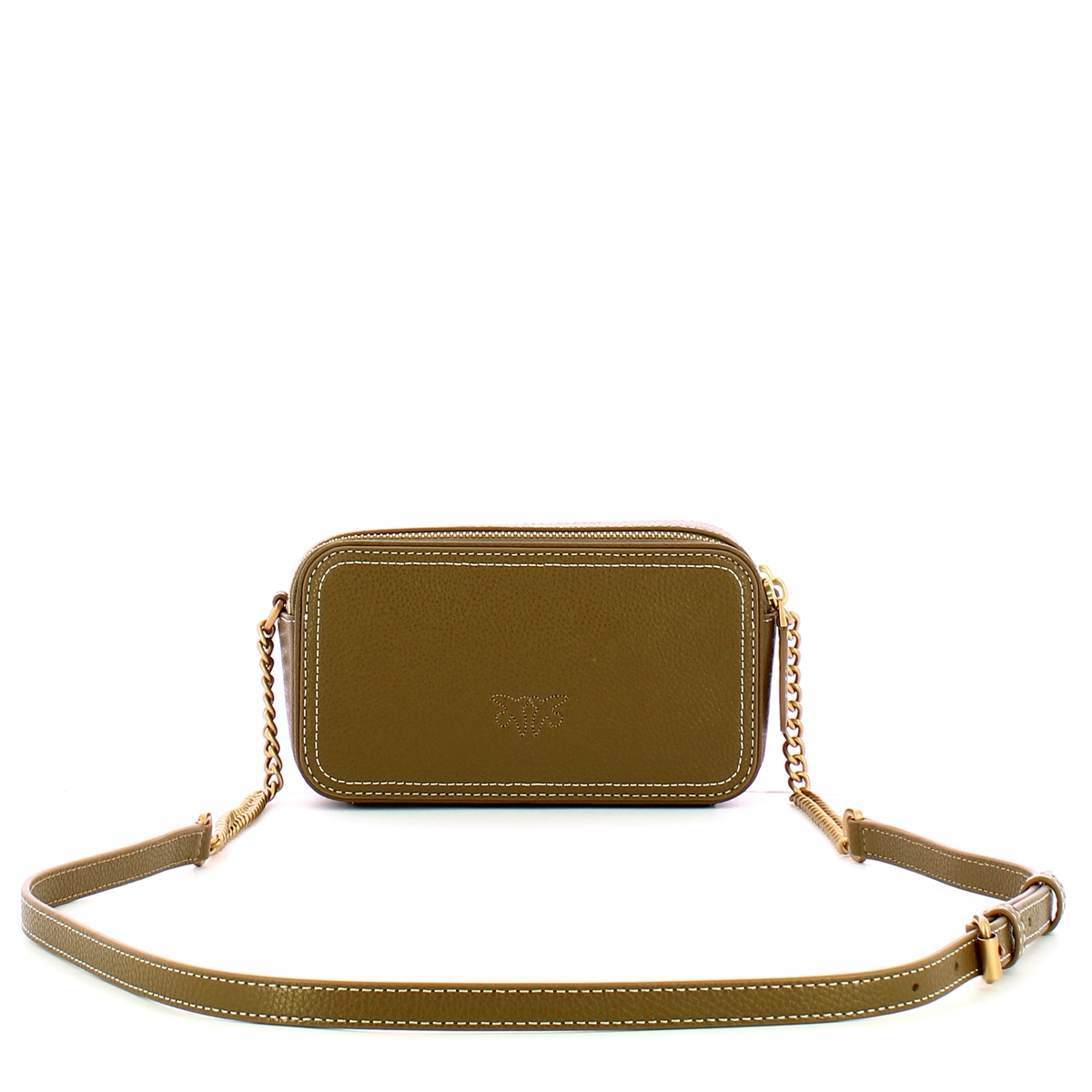 Pinko Camera Case Carrie Mini Piantagione Antique Gold - 3 Pinko Camera Case Carrie Mini Piantagione Antique Gold - 3