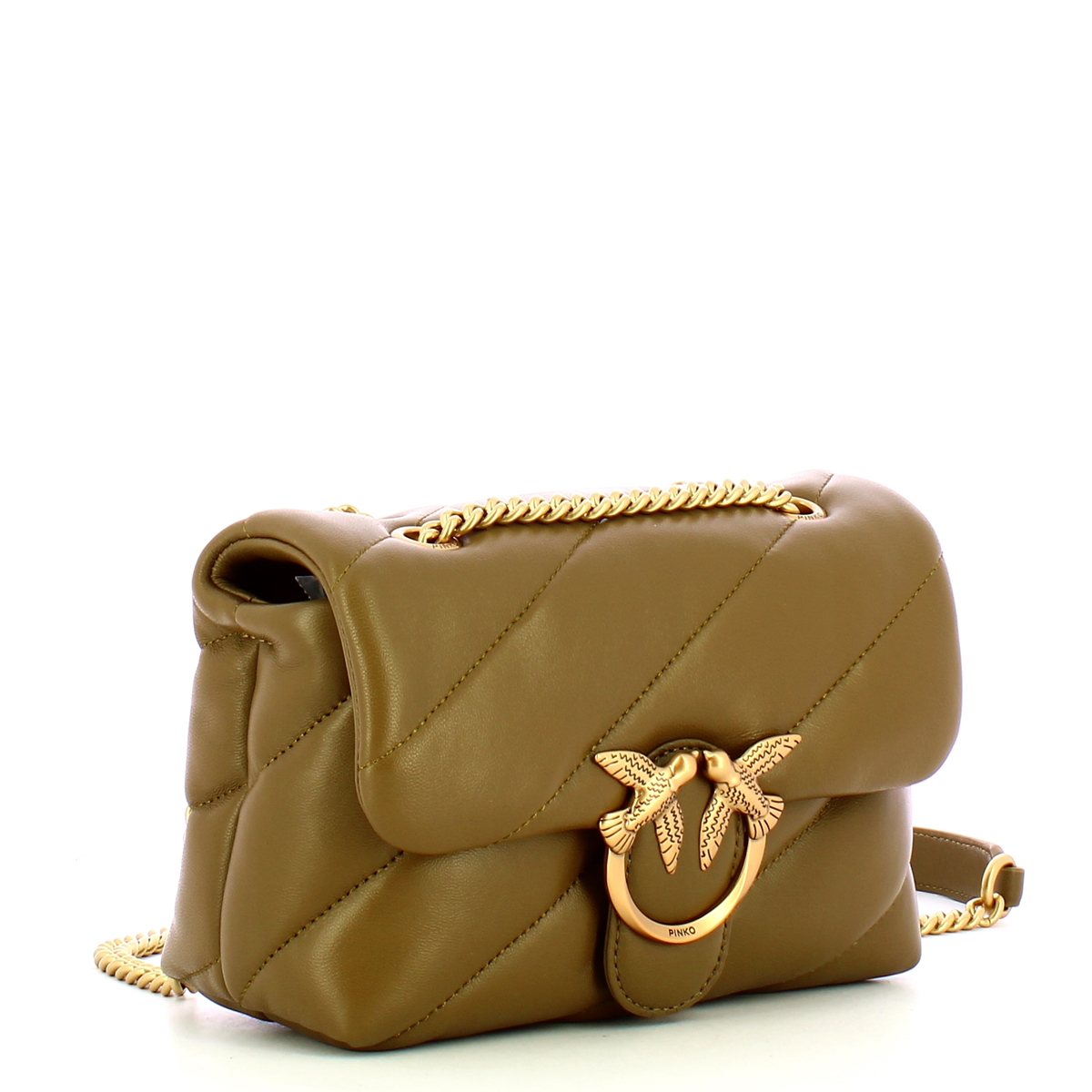 Pinko Mini Borsa a tracolla Love Puff Maxi Quilt Piantagione Amaro Antique Gold - 2 Pinko Mini Borsa a tracolla Love Puff Maxi Quilt Piantagione Amaro Antique Gold - 2