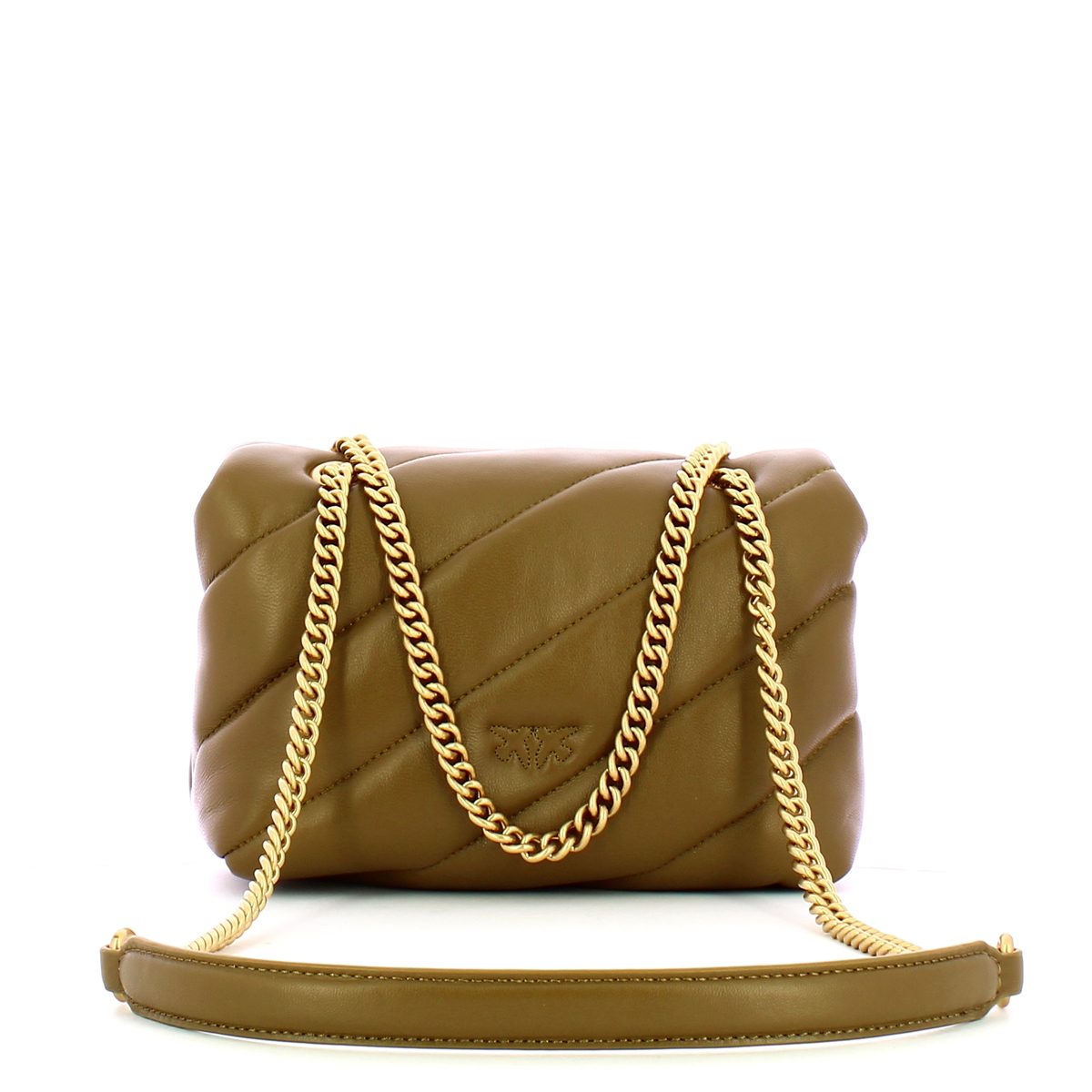 Pinko Mini Borsa a tracolla Love Puff Maxi Quilt Piantagione Amaro Antique Gold - 3 Pinko Mini Borsa a tracolla Love Puff Maxi Quilt Piantagione Amaro Antique Gold - 3