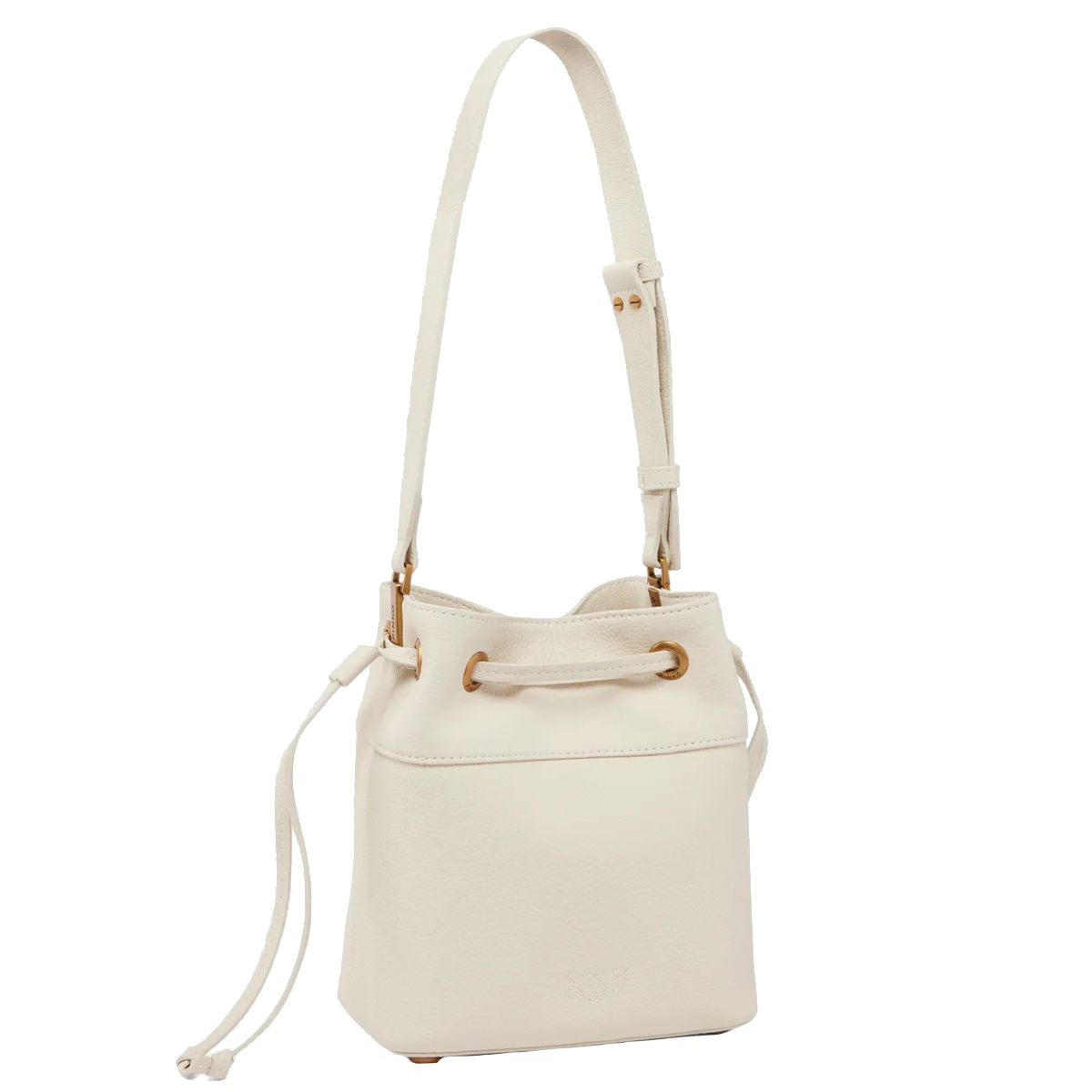Pinko Borsa Secchiello piccolo Bianco Seta Antique Gold - 7 Pinko Borsa Secchiello piccolo Bianco Seta Antique Gold - 7