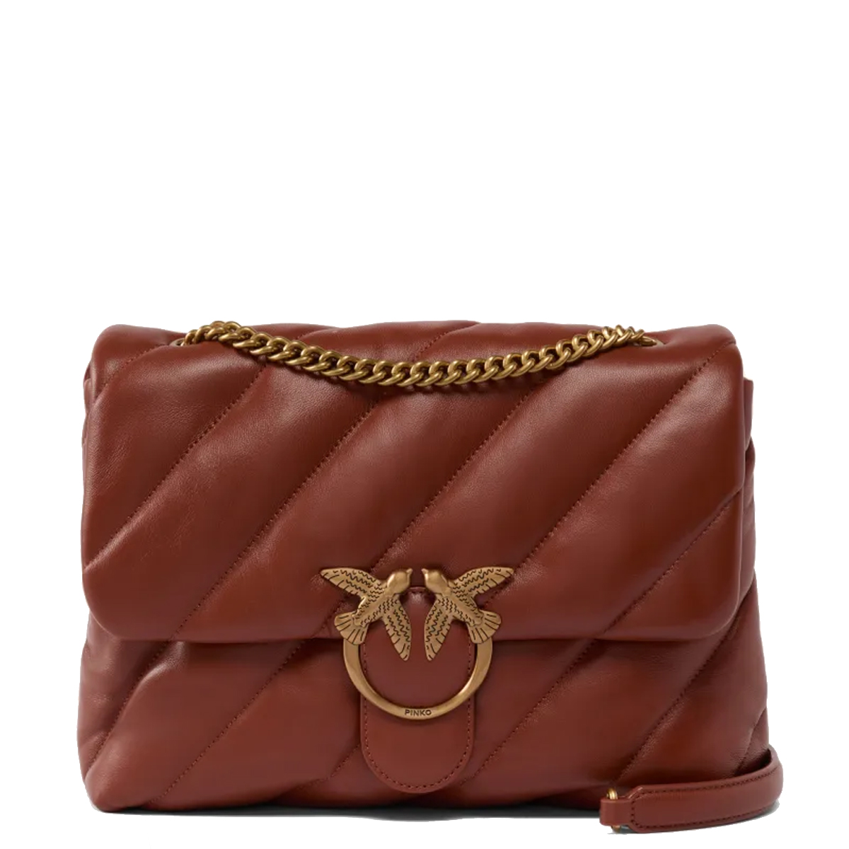 Pinko Borsa a tracolla Large Love Puff Arabo Antique Gold - 1 Pinko Borsa a tracolla Large Love Puff Arabo Antique Gold - 1