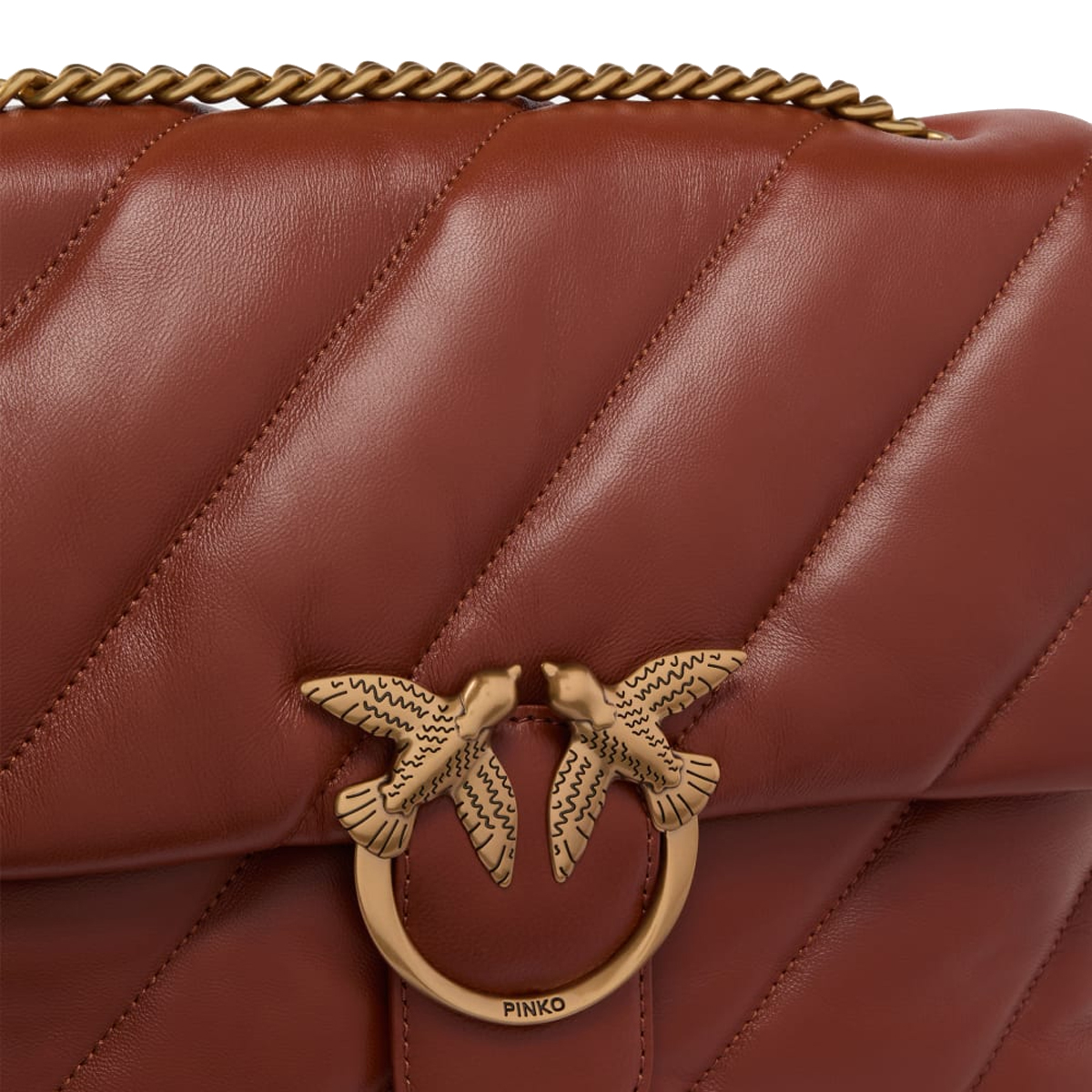 Pinko Borsa a tracolla Large Love Puff Arabo Antique Gold - 3 Pinko Borsa a tracolla Large Love Puff Arabo Antique Gold - 3