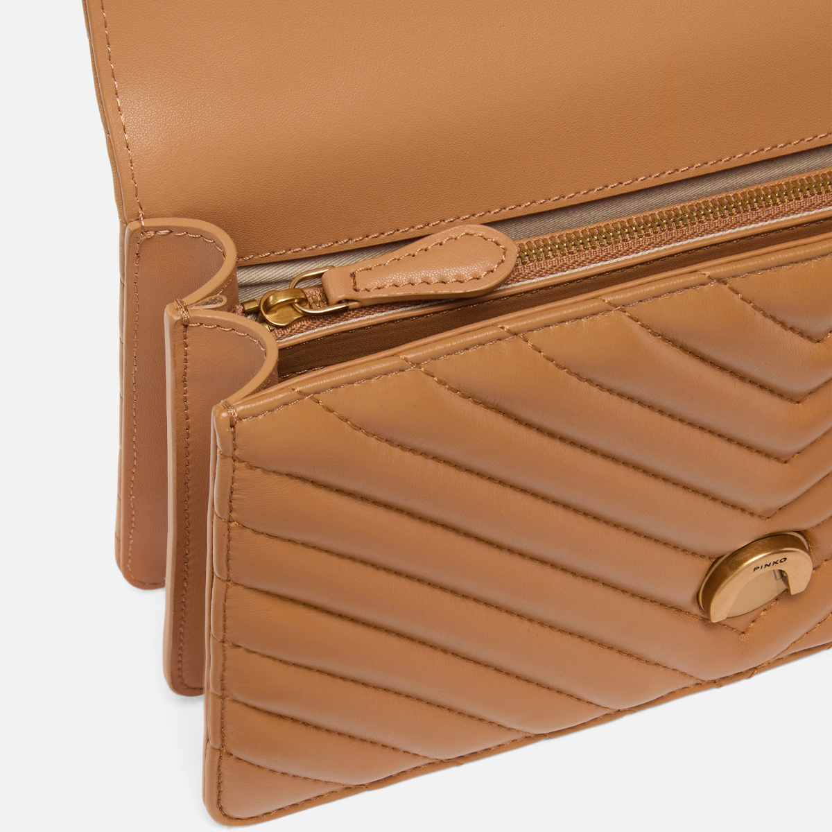 Pinko Borsa a tracolla Love One Chevron Torrone Antique Gold - 4 Pinko Borsa a tracolla Love One Chevron Torrone Antique Gold - 4