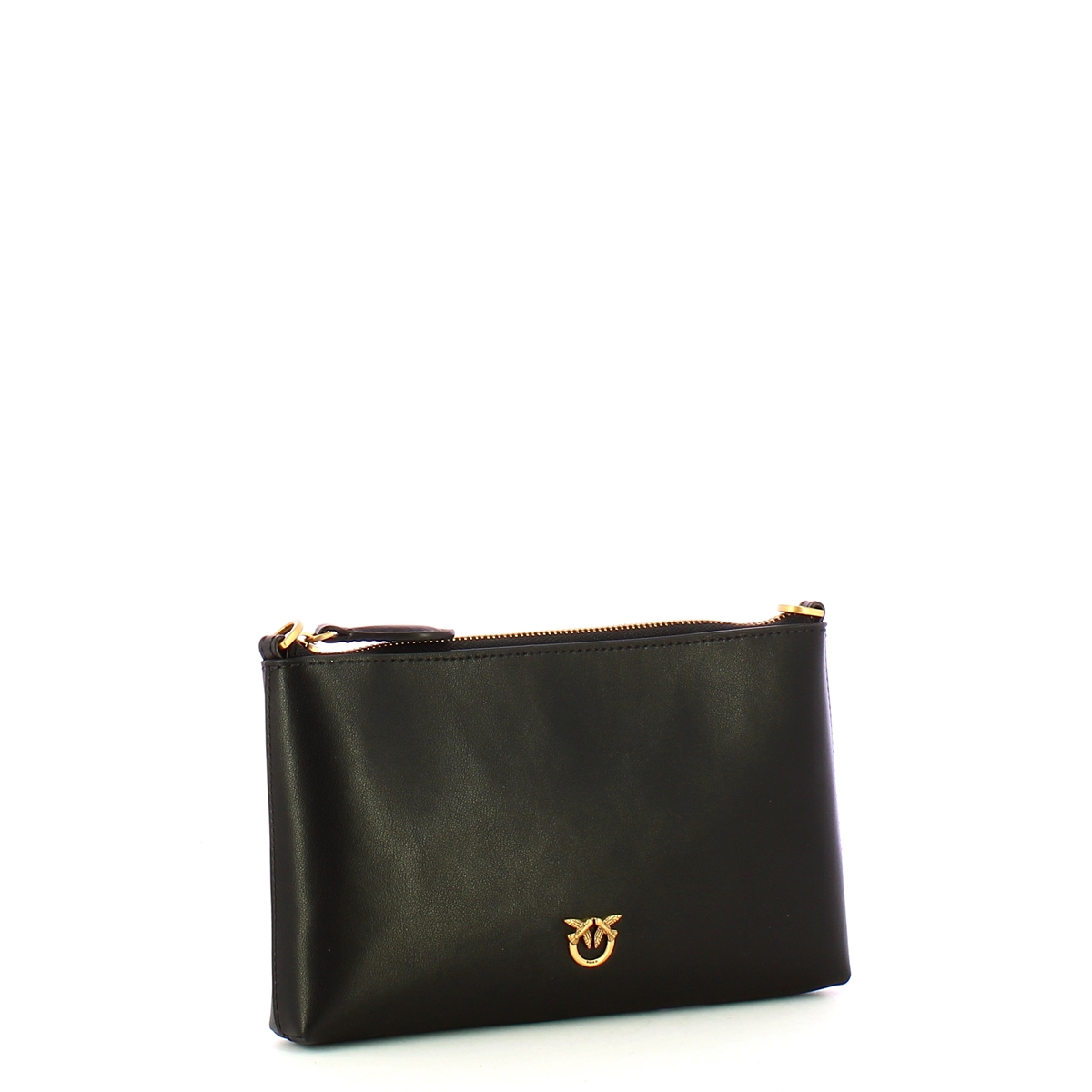 Pinko Pochette Mini Flat Horizontal Nero Antique Gold - 2 Pinko Pochette Mini Flat Horizontal Nero Antique Gold - 2