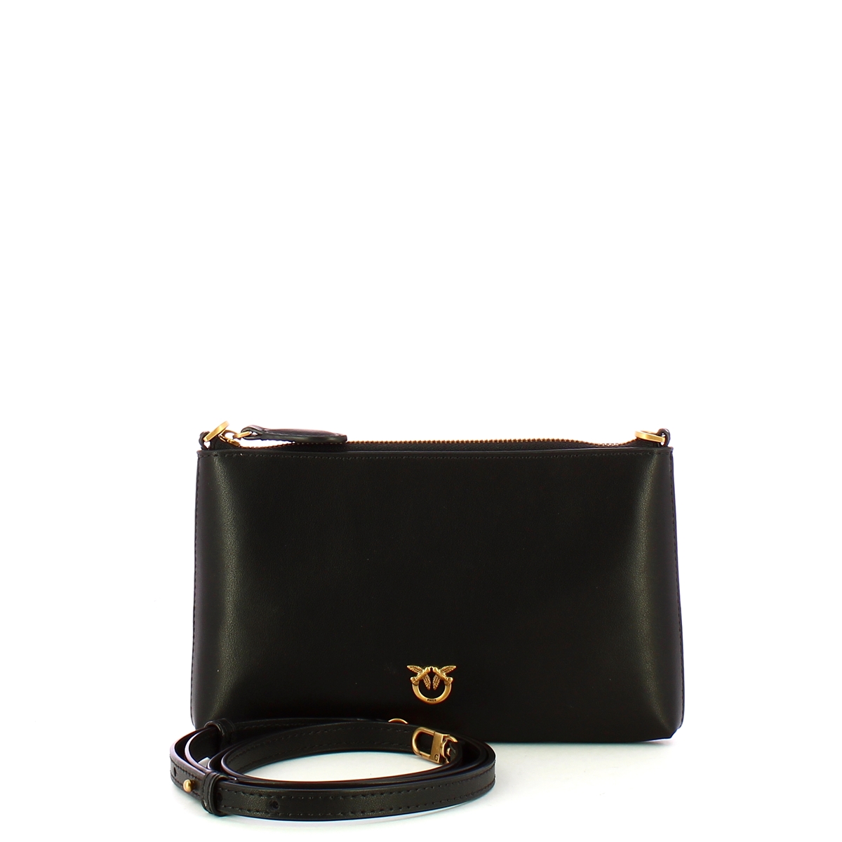Pinko Pochette Mini Flat Horizontal Nero Antique Gold - 4 Pinko Pochette Mini Flat Horizontal Nero Antique Gold - 4