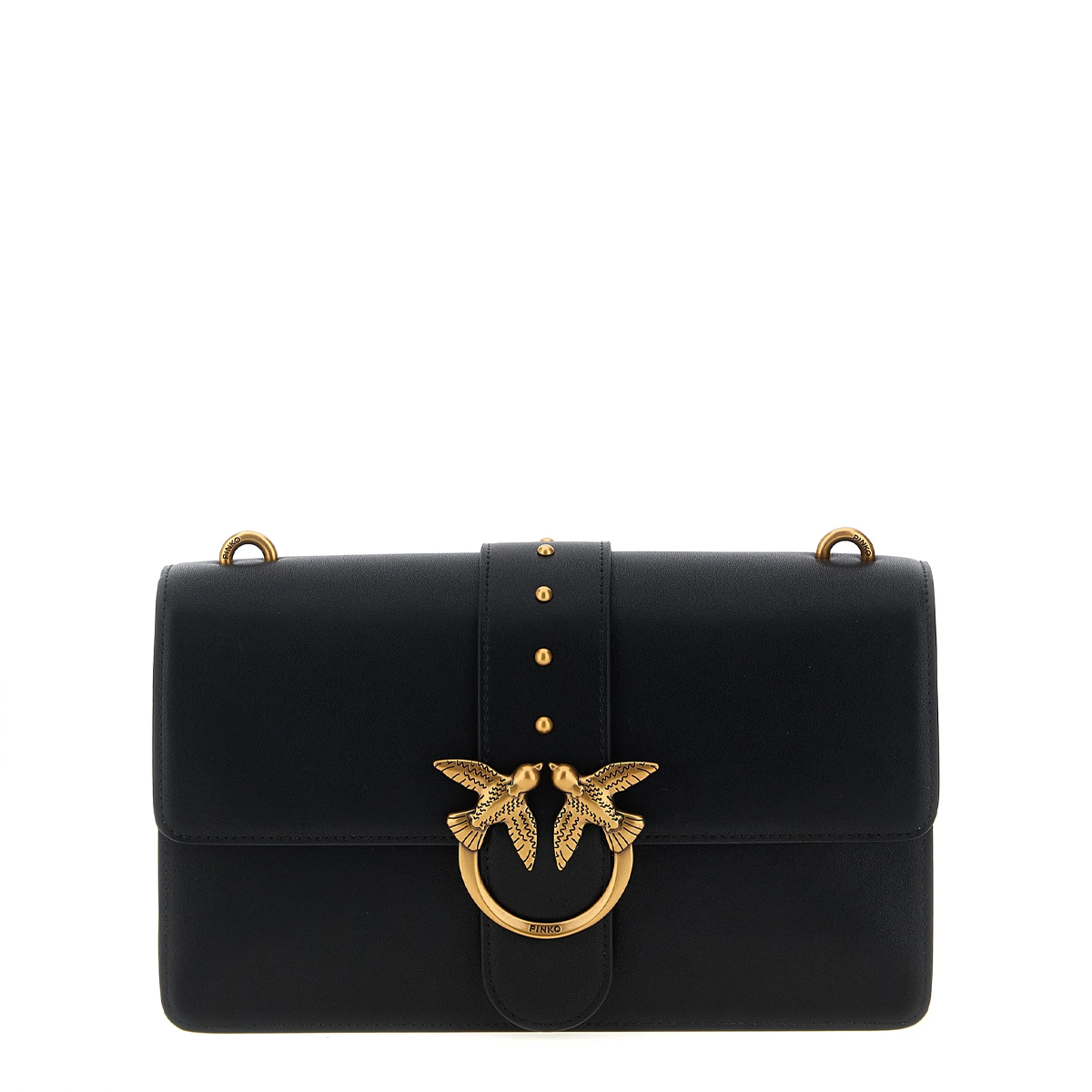Pinko Tracolla Love One Classic Nero Antique Gold - 1