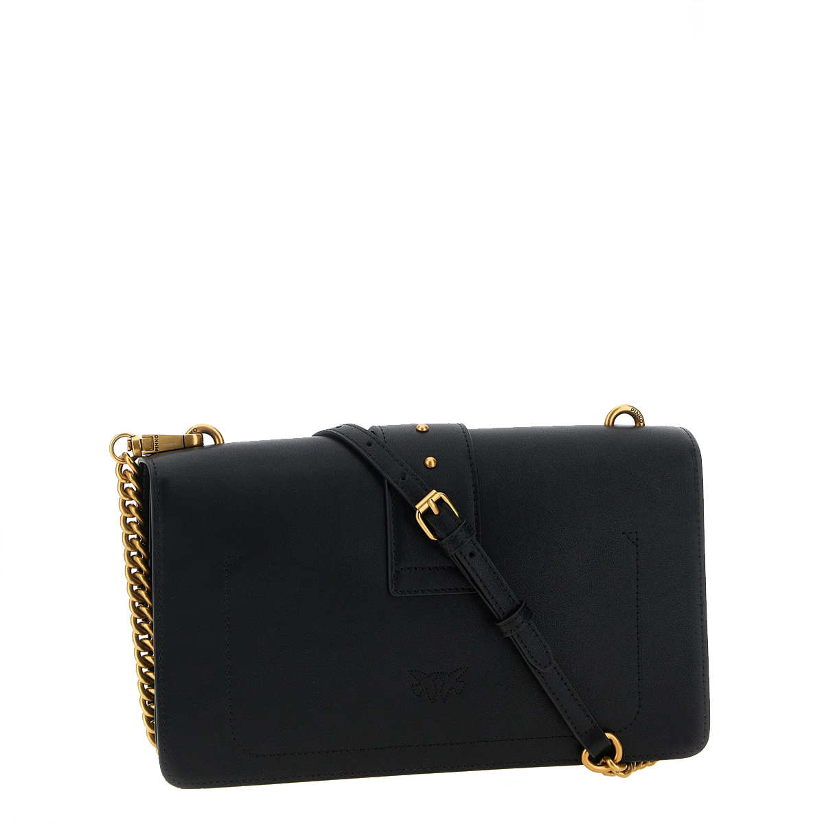 Pinko Tracolla Love One Classic Nero Antique Gold - 2
