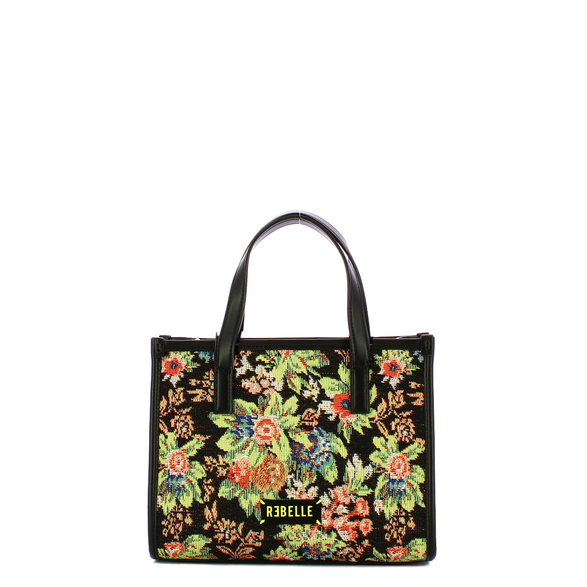 Rebelle Borsa a mano Peonia Flowery Small Black - 1 Rebelle Borsa a mano Peonia Flowery Small Black - 1