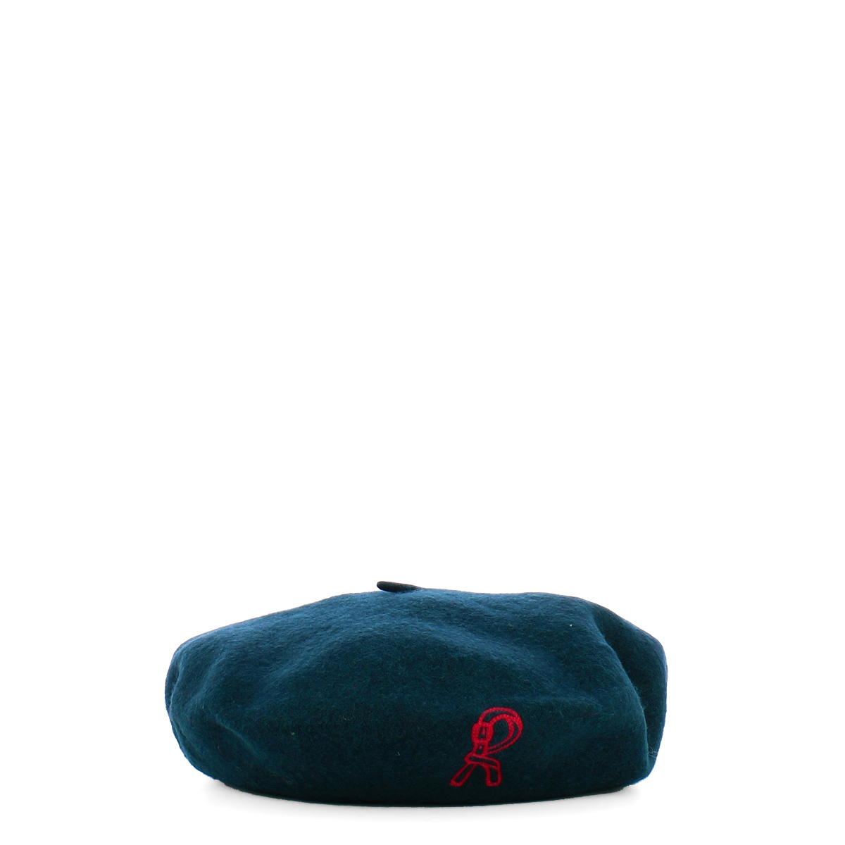 Roberta Di Camerino Basco in lana con ricamo Teal Green - 1 Roberta Di Camerino Basco in lana con ricamo Teal Green - 1