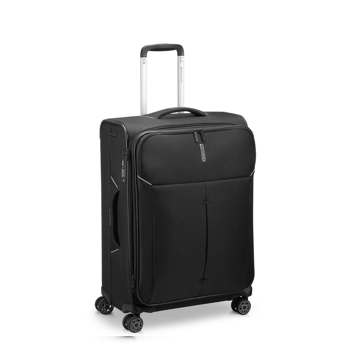Roncato Trolley Medio Espandibile Ironik 2.0 65 cm Nero - 2 Roncato Trolley Medio Espandibile Ironik 2.0 65 cm Nero - 2