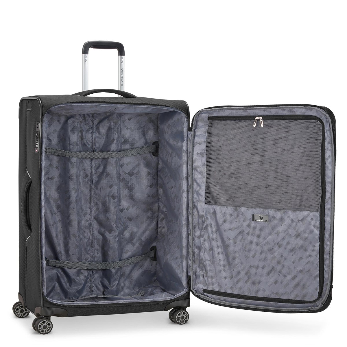 Roncato Trolley Medio Espandibile Ironik 2.0 65 cm Nero - 6 Roncato Trolley Medio Espandibile Ironik 2.0 65 cm Nero - 6