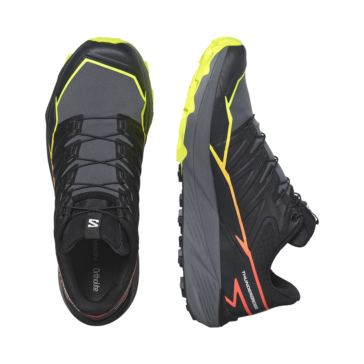 SALM Scarpe da trail running Thundercross Black Quiet Shade Fiery Coral - 6