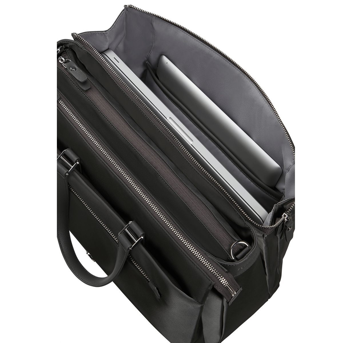 Samsonite Borsa a mano Porta PC Karissa Evo 14.1" Gunmetal Green - 5 Samsonite Borsa a mano Porta PC Karissa Evo 14.1" Gunmetal Green - 5