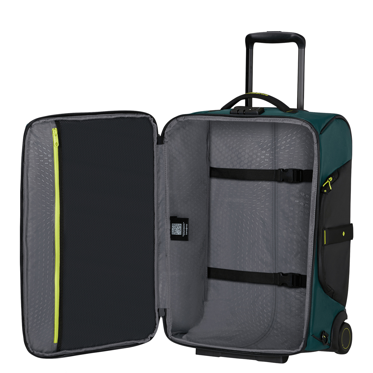 Samsonite Borsone Trolley Ecodiver 55 cm Dark Teal Lime - 3 Samsonite Borsone Trolley Ecodiver 55 cm Dark Teal Lime - 3
