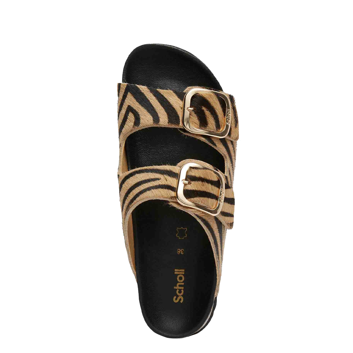 Scholl Sandali Noelle Zebra Beige Black - 3 Scholl Sandali Noelle Zebra Beige Black - 3