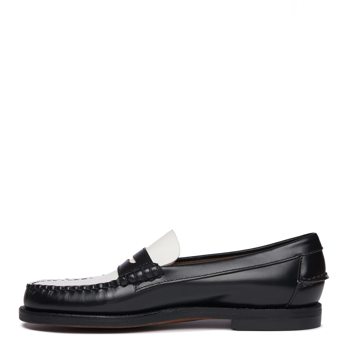 Sebago Mocassino Donna Classic Dan Black White Black - 3 Sebago Mocassino Donna Classic Dan Black White Black - 3