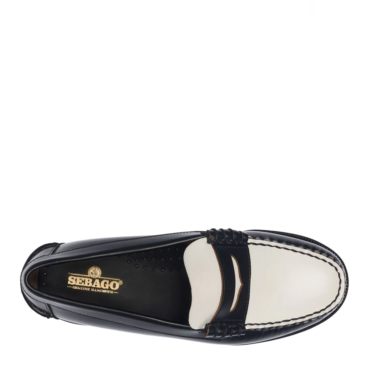 Sebago Mocassino Donna Classic Dan Black White Black - 4 Sebago Mocassino Donna Classic Dan Black White Black - 4