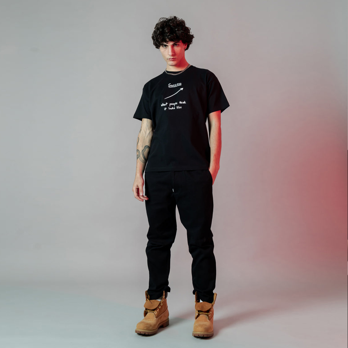 Sprayground T-Shirt Success Line Black - 3