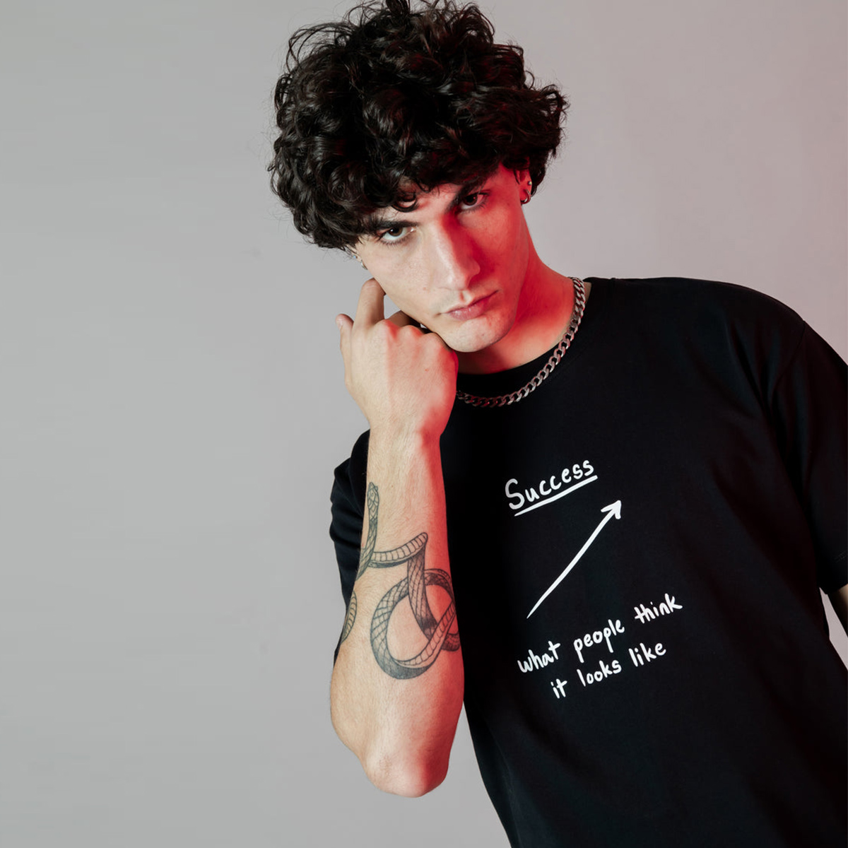 Sprayground T-Shirt Success Line Black - 4