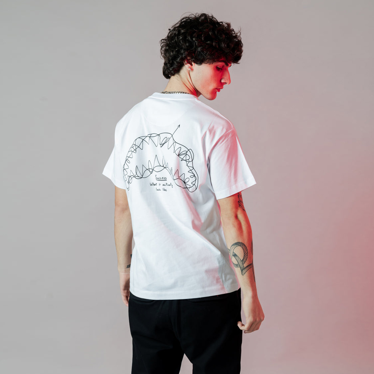 Sprayground T-Shirt Success Line White - 2