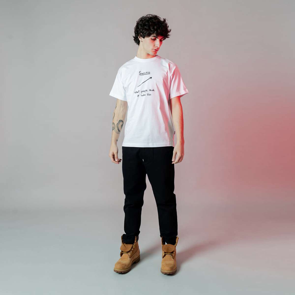 Sprayground T-Shirt Success Line White - 3