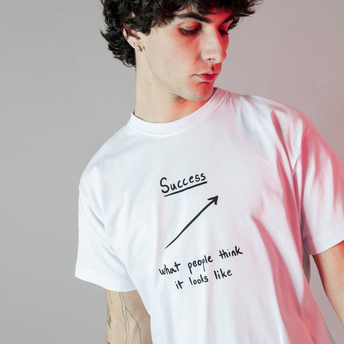 Sprayground T-Shirt Success Line White - 4