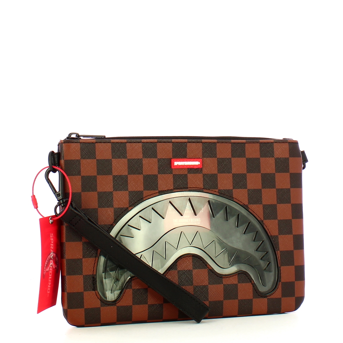 Sprayground Pochette Sip Clear SM Eyes Cross Limited Edition - 2 Sprayground Pochette Sip Clear SM Eyes Cross Limited Edition - 2