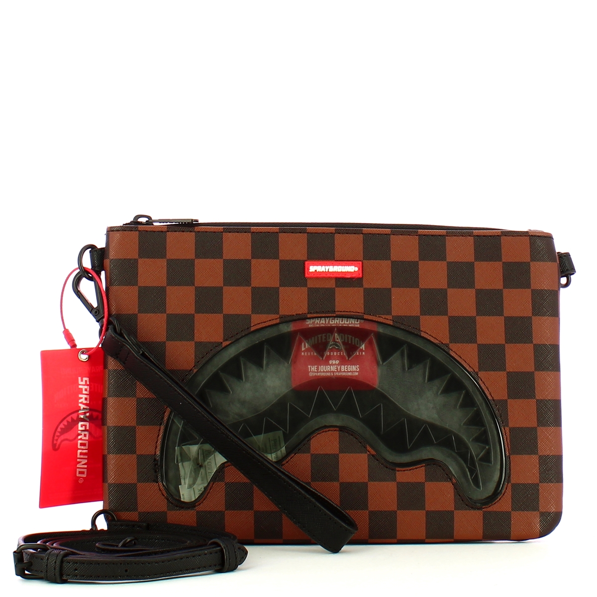 Sprayground Pochette Sip Clear SM Eyes Cross Limited Edition - 4 Sprayground Pochette Sip Clear SM Eyes Cross Limited Edition - 4