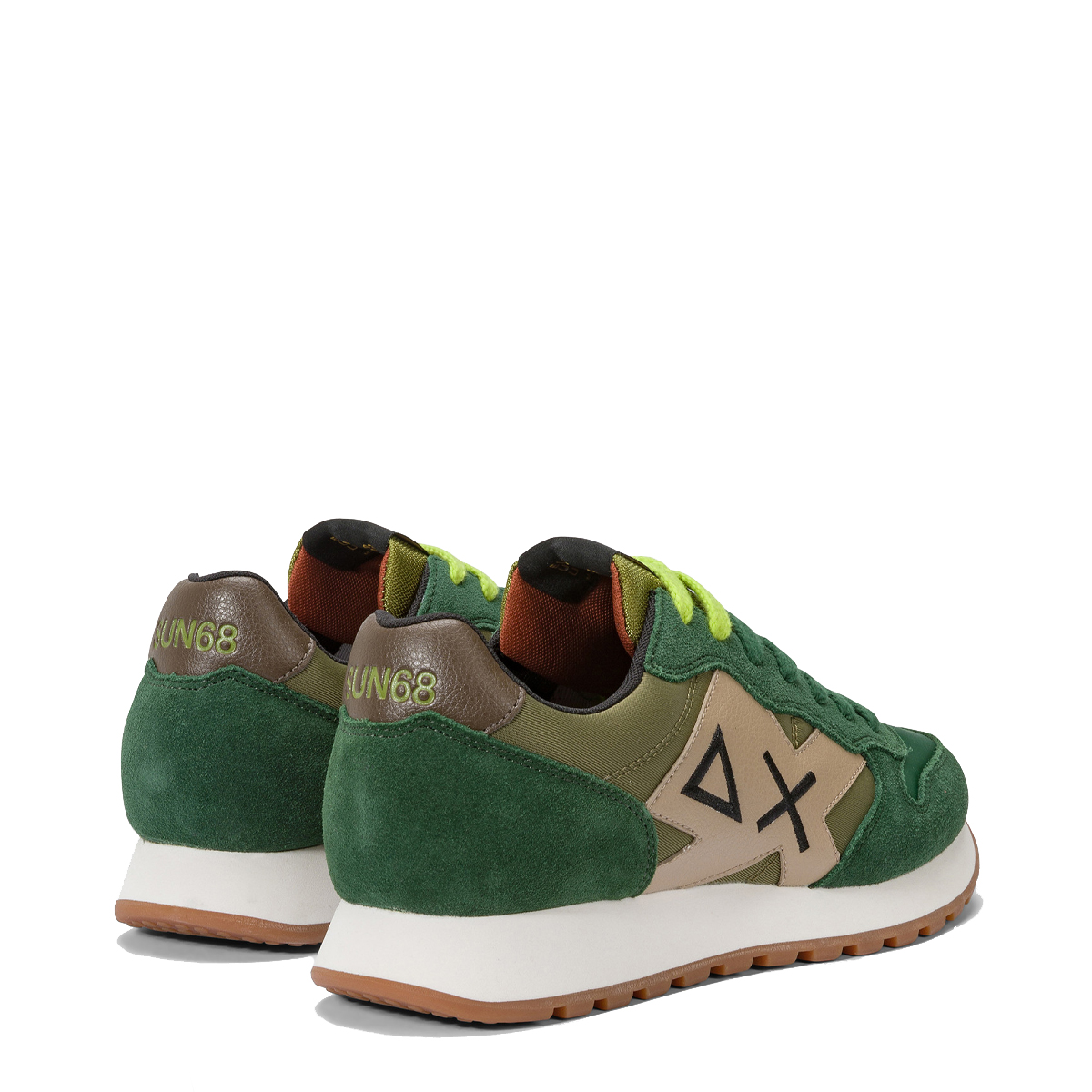 Sun68 Sneakers Jaki Bicolor Verde Scuro - 3 Sun68 Sneakers Jaki Bicolor Verde Scuro - 3