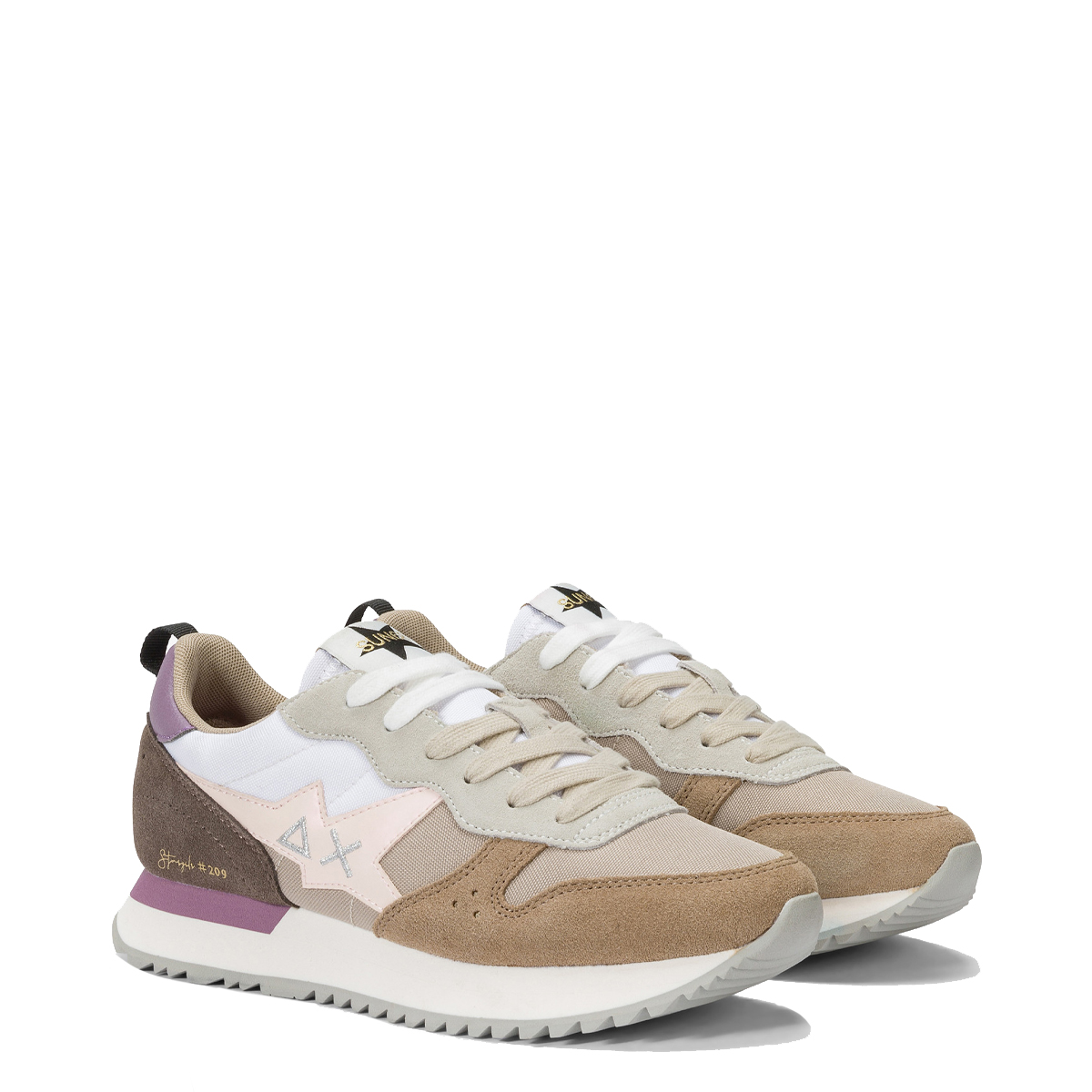 Sun68 Sneakers Stargirl Multicolor Beige Scuro - 2 Sun68 Sneakers Stargirl Multicolor Beige Scuro - 2