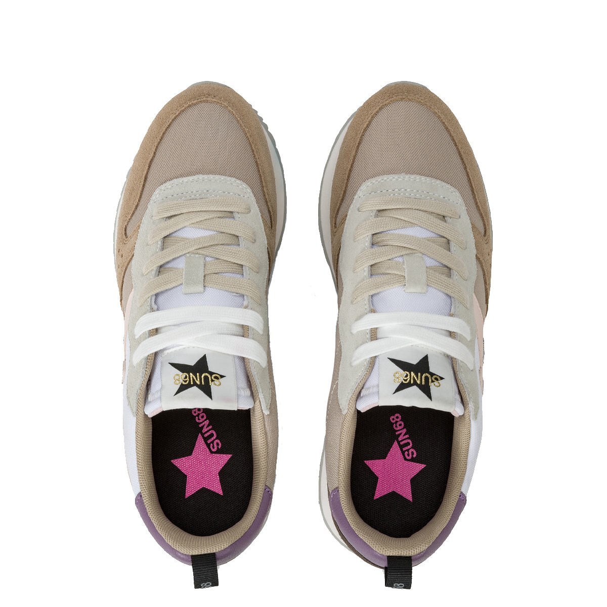 Sun68 Sneakers Stargirl Multicolor Beige Scuro - 4 Sun68 Sneakers Stargirl Multicolor Beige Scuro - 4