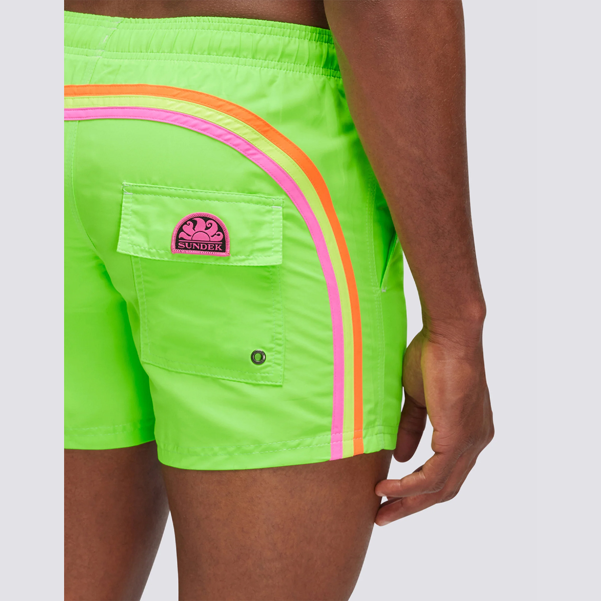 Sundek Costume Corto Iconic Fluo Green - 3 Sundek Costume Corto Iconic Fluo Green - 3