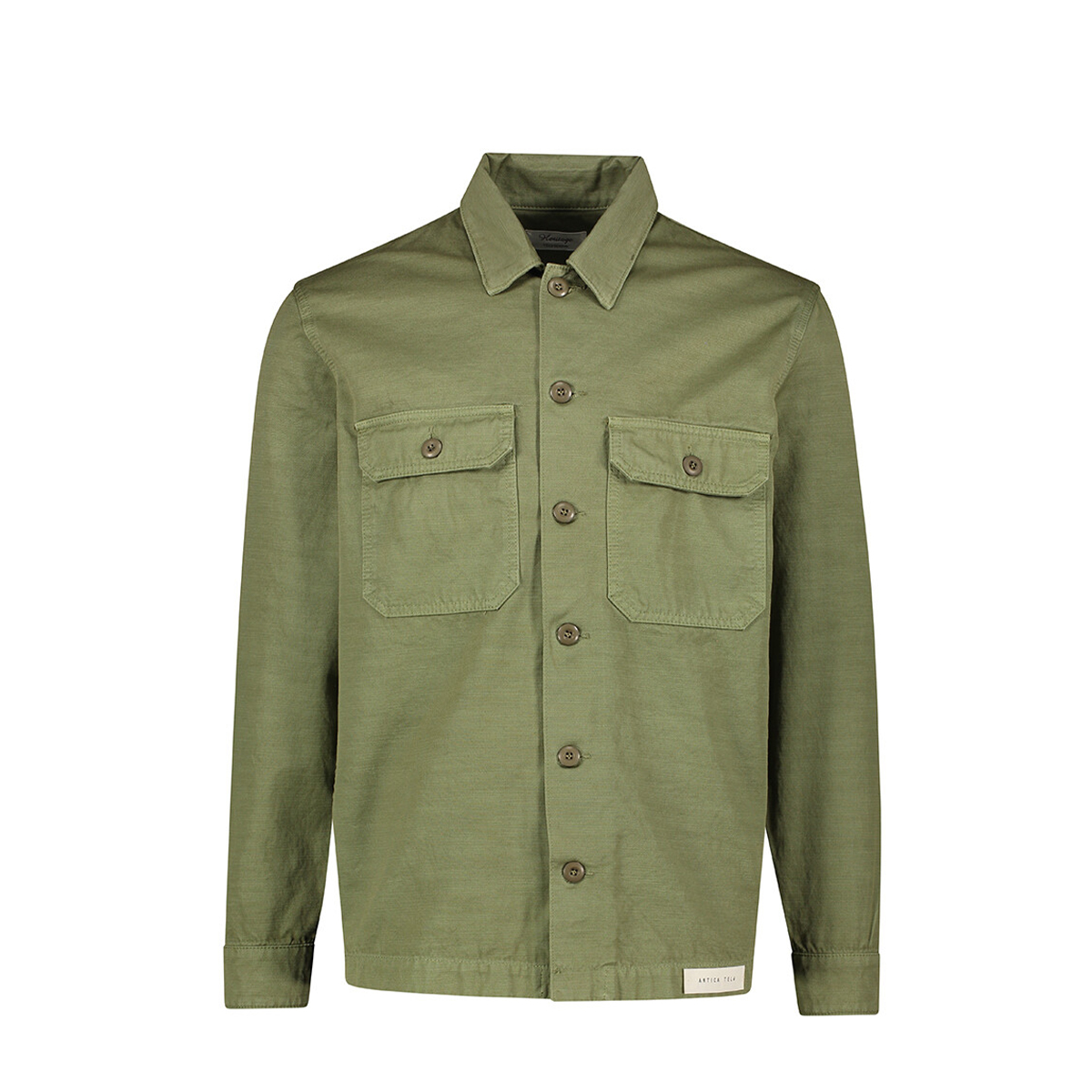 Tela Genova Camicia Greto Verde - 1 Tela Genova Camicia Greto Verde - 1