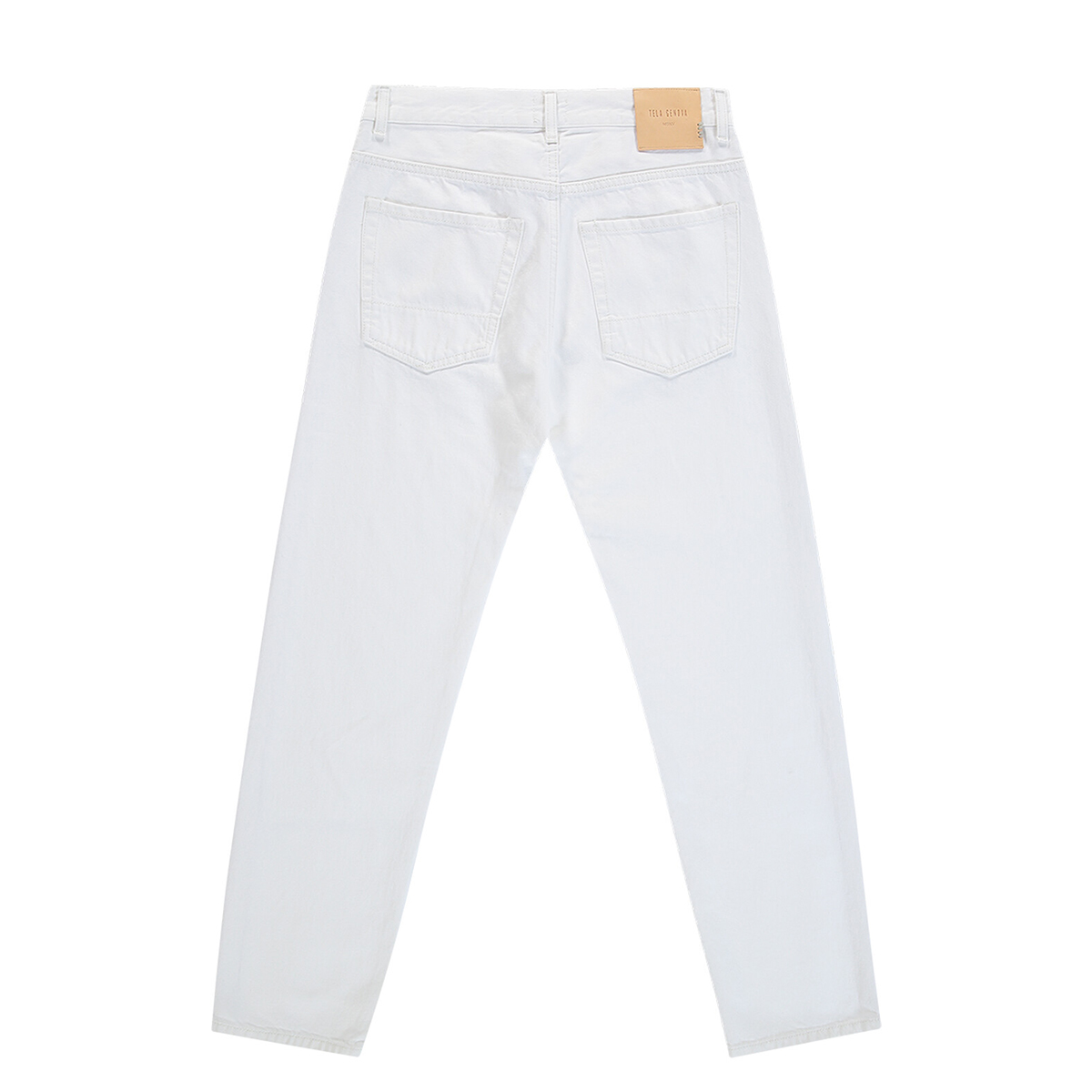 Tela Genova Jeans Italo 5 tasche Bianco Ottico - 2 Tela Genova Jeans Italo 5 tasche Bianco Ottico - 2