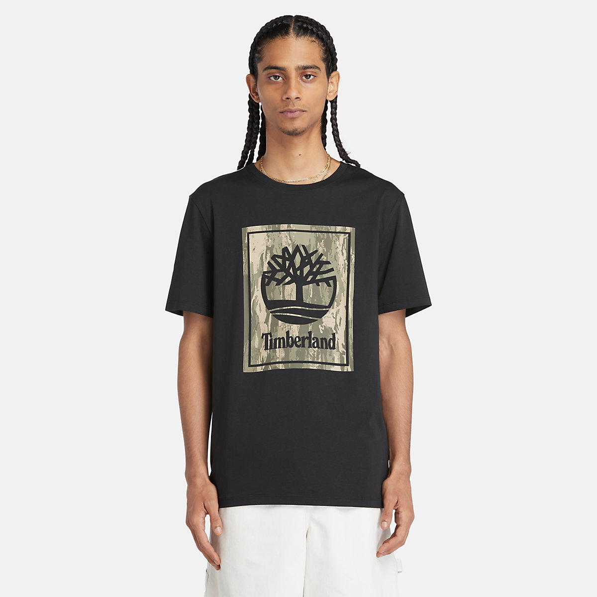 Timberland T-Shirt Stack Logo Black - 2 Timberland T-Shirt Stack Logo Black - 2