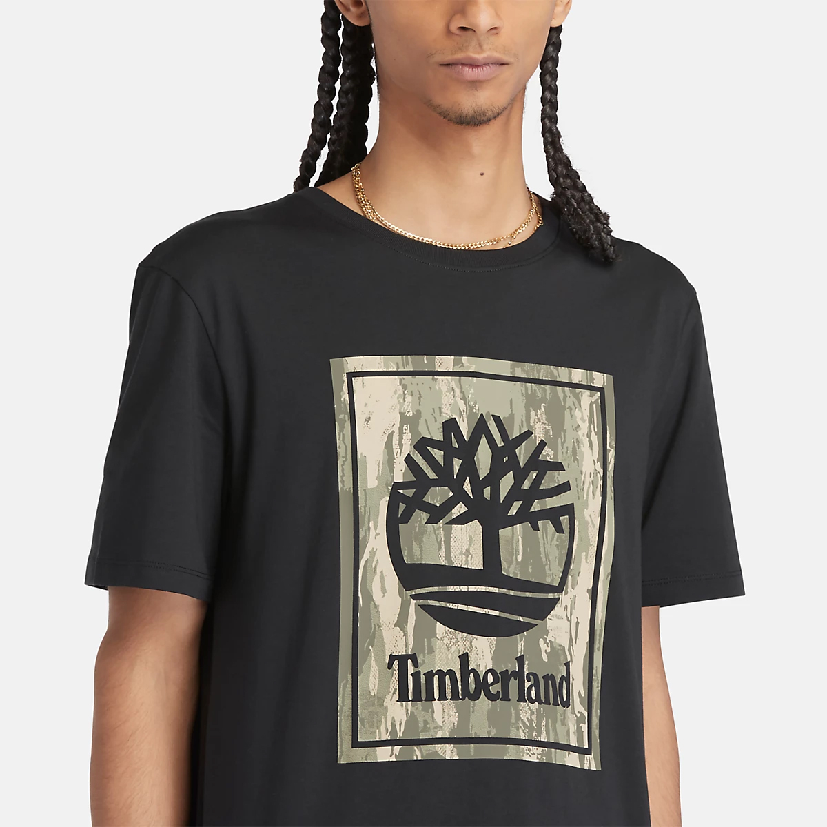 Timberland T-Shirt Stack Logo Black - 5 Timberland T-Shirt Stack Logo Black - 5