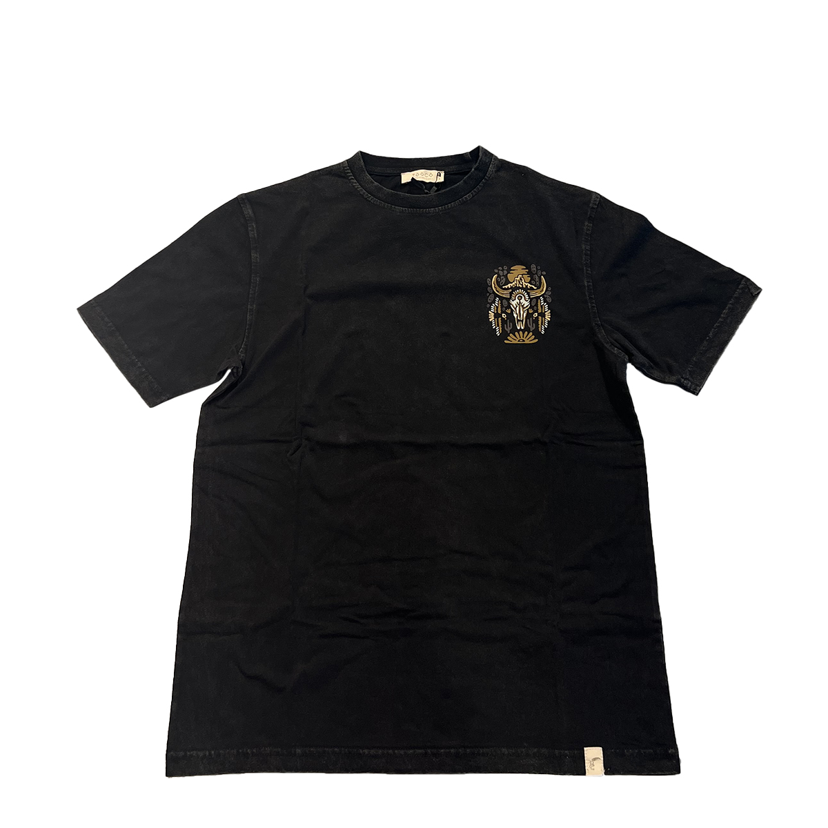 Tooco T-Shirt Skull Black Washed - 1 Tooco T-Shirt Skull Black Washed - 1