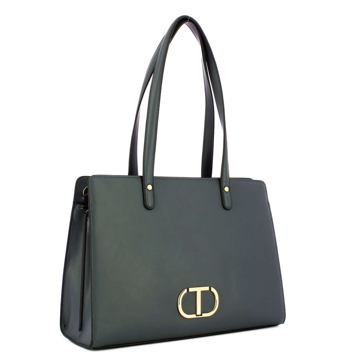 Twin Set Borsa a spalla con Oval T Blue Grey - 2 Twin Set Borsa a spalla con Oval T Blue Grey - 2