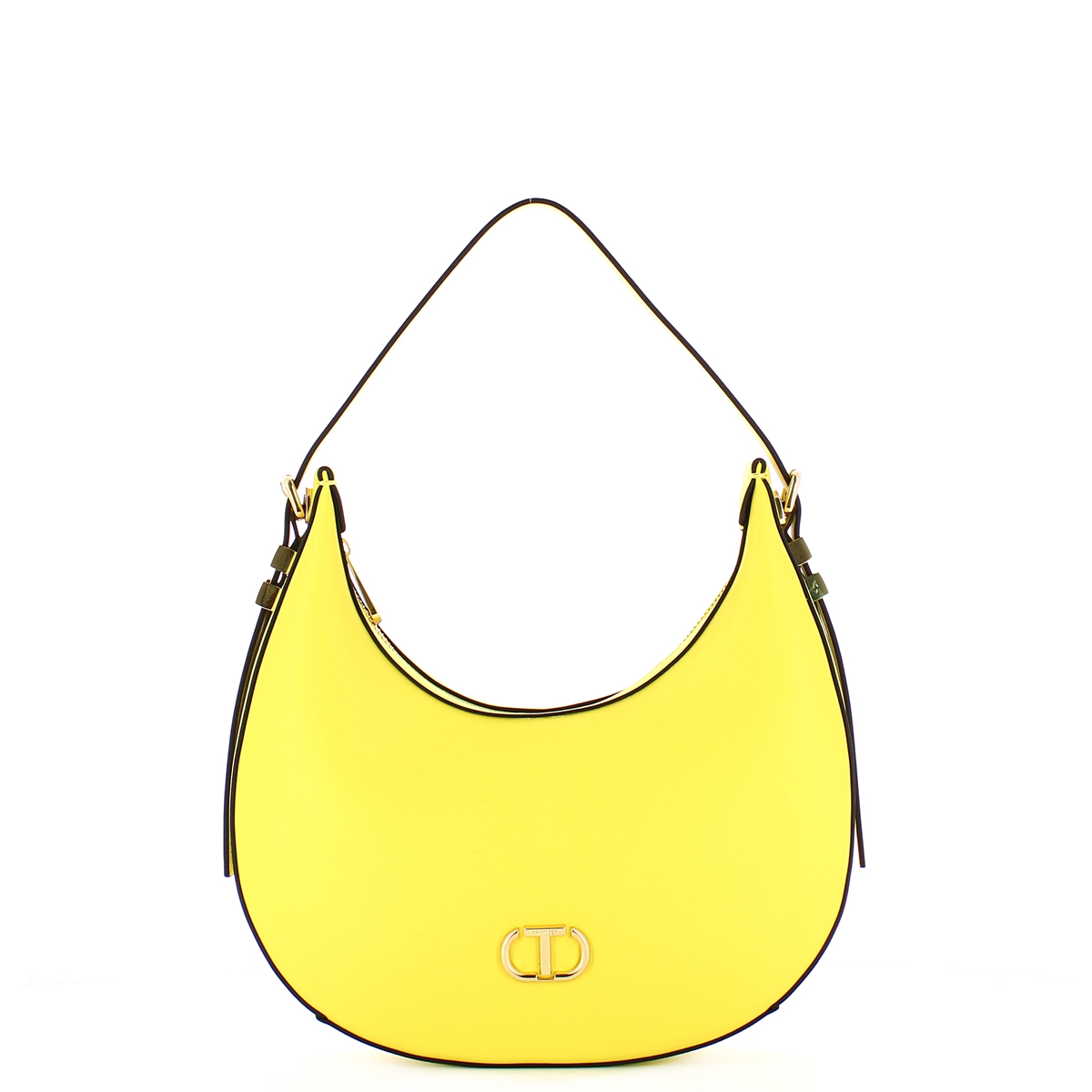 Twin Set Hobo Bag con Oval T Light Lemon - 1 Twin Set Hobo Bag con Oval T Light Lemon - 1