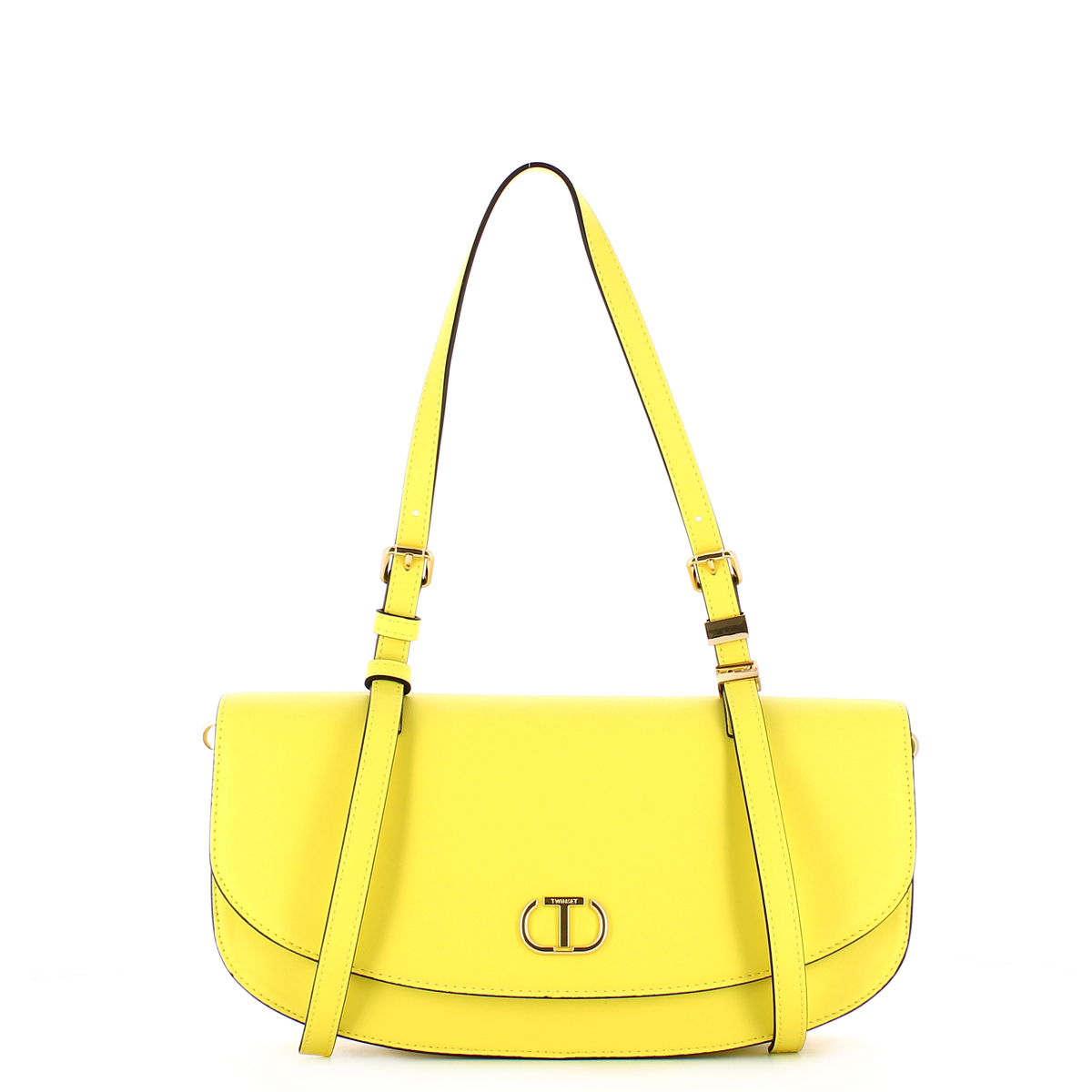 Twin Set Borsa a spalla con Oval T Light Lemon - 1 Twin Set Borsa a spalla con Oval T Light Lemon - 1