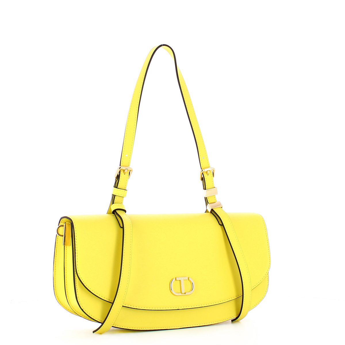 Twin Set Borsa a spalla con Oval T Light Lemon - 2 Twin Set Borsa a spalla con Oval T Light Lemon - 2