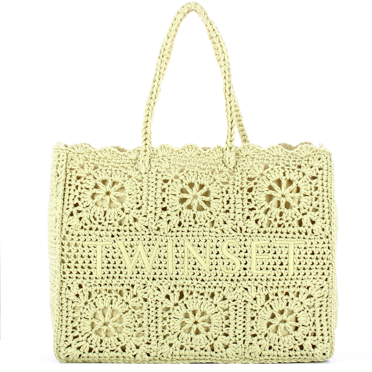Twin Set Shopping Bag Bohemienne Delicate Beige - 1 Twin Set Shopping Bag Bohemienne Delicate Beige - 1