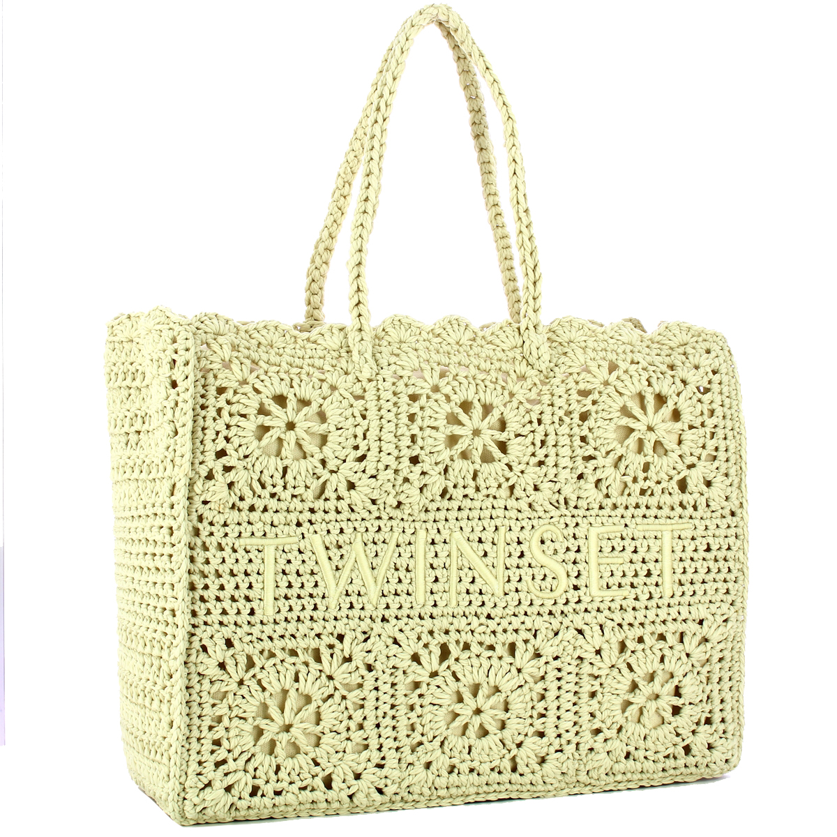 Twin Set Shopping Bag Bohemienne Delicate Beige - 2 Twin Set Shopping Bag Bohemienne Delicate Beige - 2