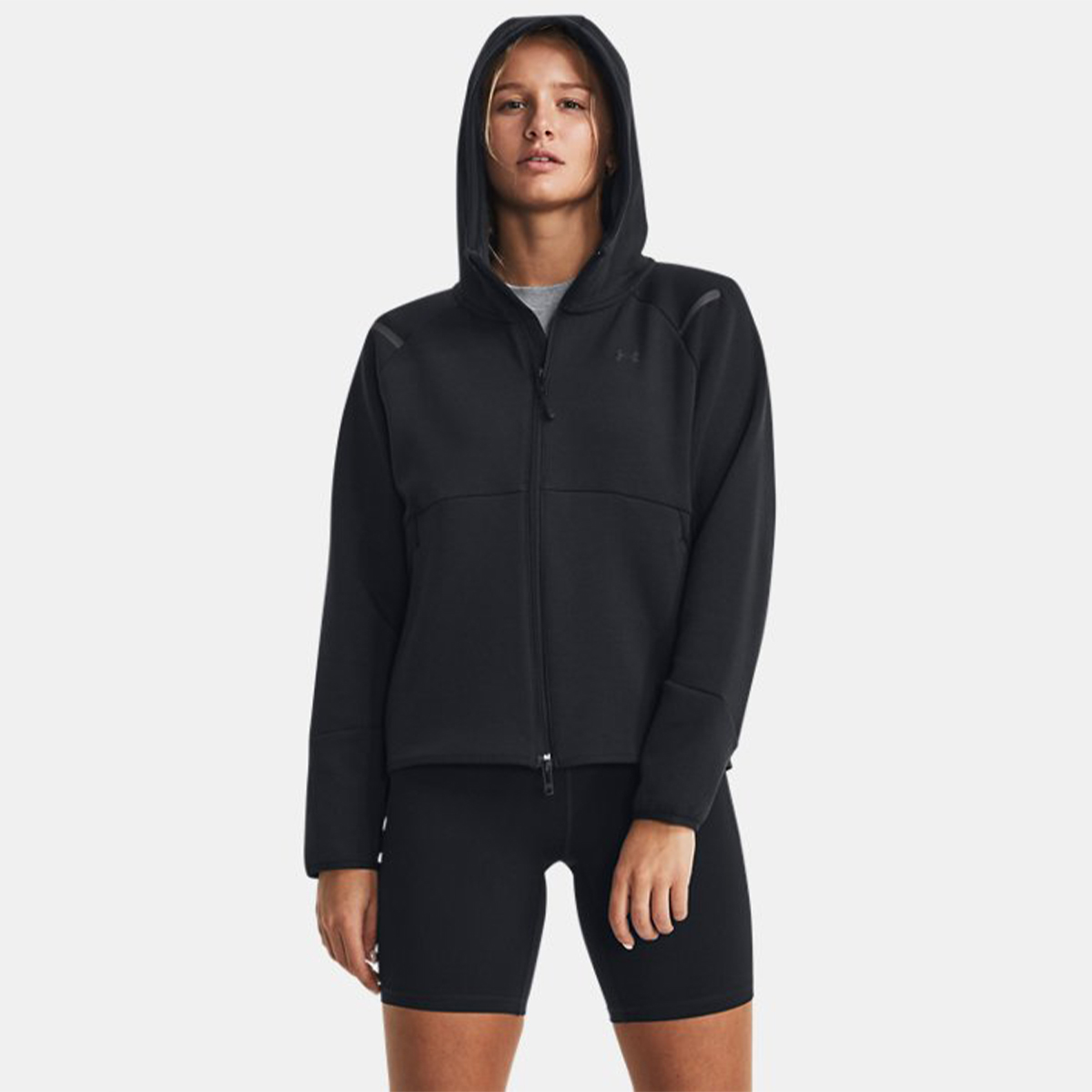 UNDE Felpa UA Unstoppable Fleece Ful Zip Black - 3 UNDE Felpa UA Unstoppable Fleece Ful Zip Black - 3