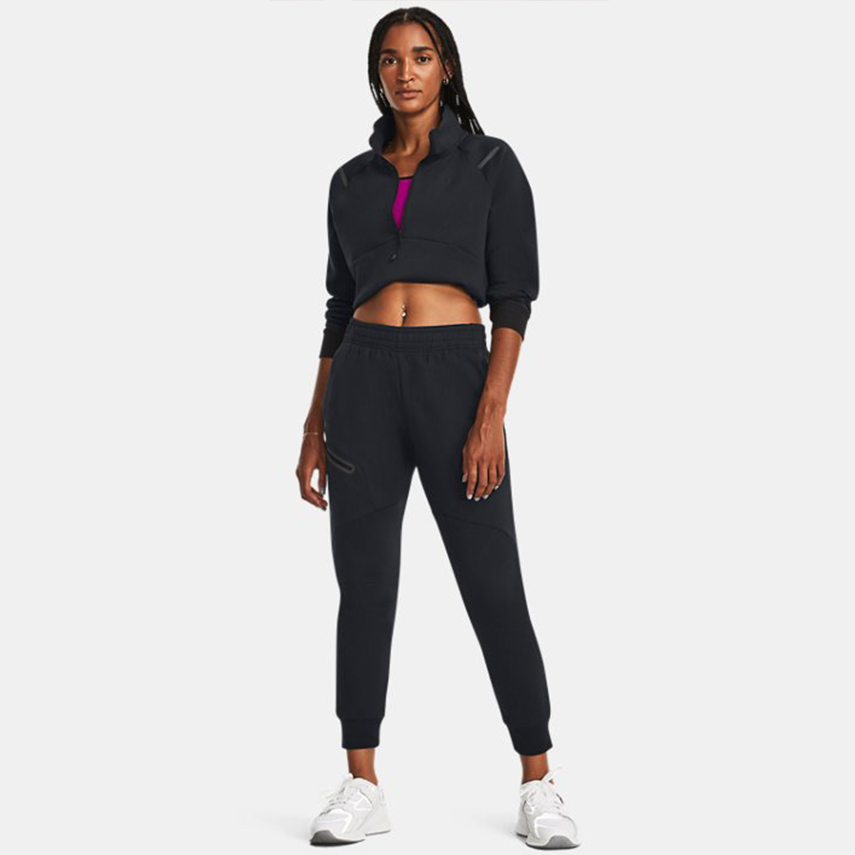 UNDE Pantaloni UA Unstoppable Fleece Black - 5