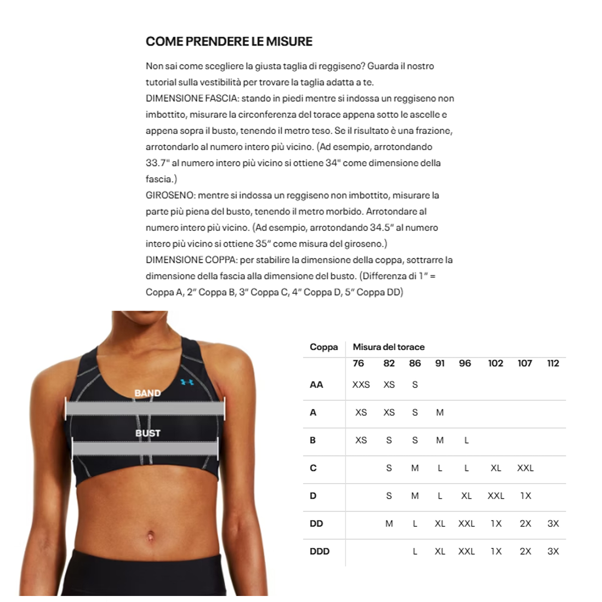 UNDE Reggiseno sportivo HeatGear Armour Mid Branded Black - 7 UNDE Reggiseno sportivo HeatGear Armour Mid Branded Black - 7